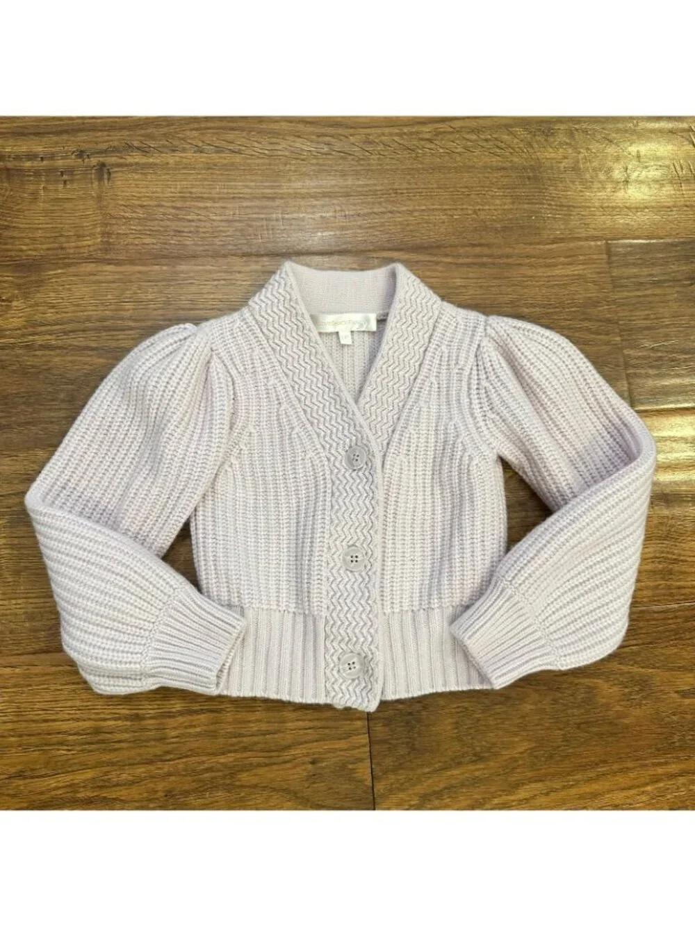 Loveshackfancy mini Avignon wool cashmere sweater cardigan